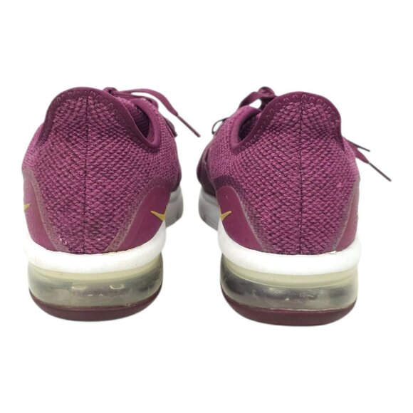 Nike Air Max Sequent 3 GS Big Kids US 7Y EU 40 922885-600 Bordeaux Metallic Gold - Picture 4 of 16